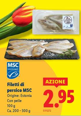 Filetti di persico MSC