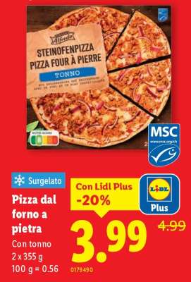 Pizza dal forno a pietra