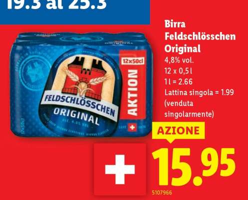 Birra Feldschlösschen Original