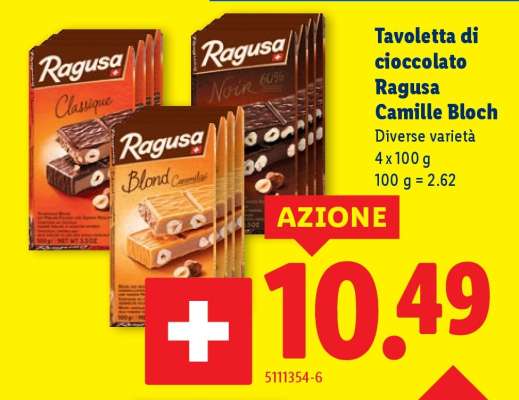 Tavoletta di cioccolato Ragusa Camille Bloch