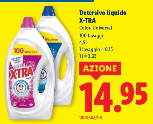 Detersivo liquido X-TRA