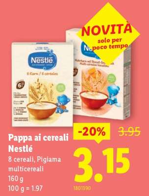 Pappa ai cereali Nestlé