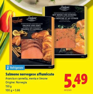 Salmone norvegese affumicato