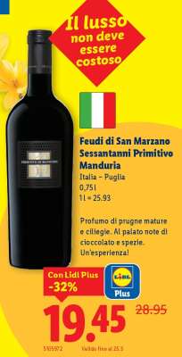 Feudi di San Marzano Sessantanni Primitivo Manduria