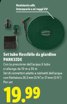 Set tubo flessibile da giardino PARKSIDE