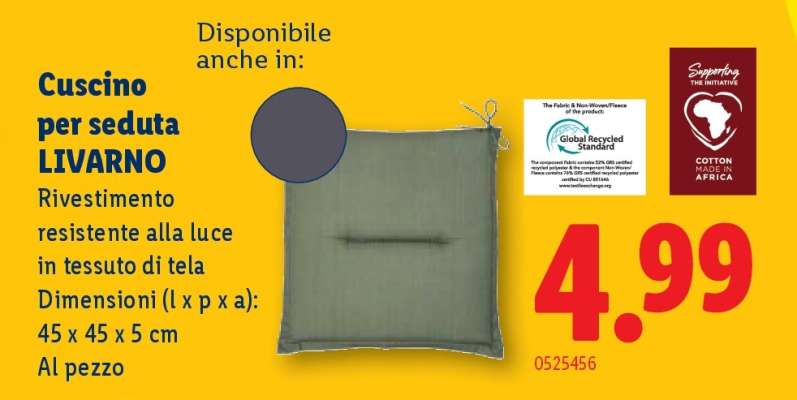Cuscino per seduta LIVARNO