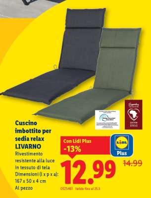 Cuscino imbottito per sedia relax LIVARNO