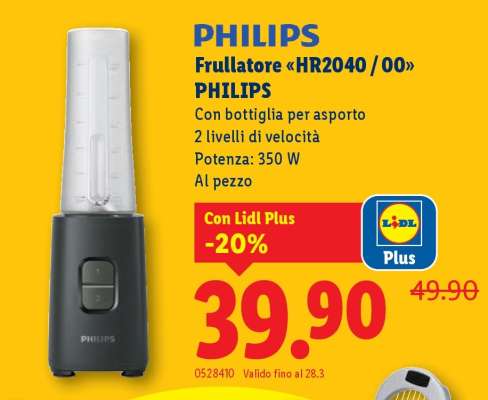 PHILIPS Frullatore «HR2040/00»