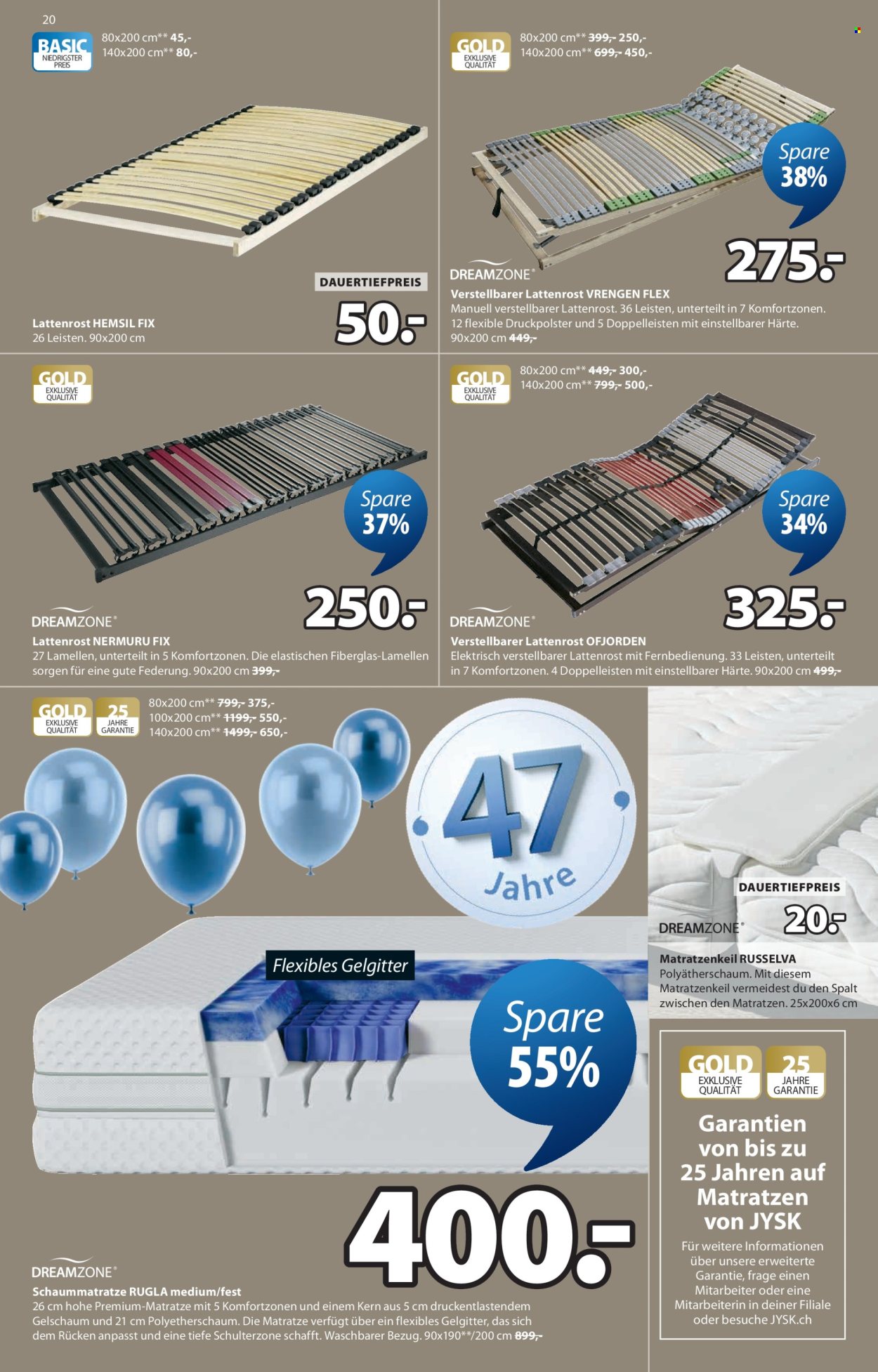 Volantino JYSK - 17.3.2026 - 30.3.2026. Pagina 20. Pagina 20