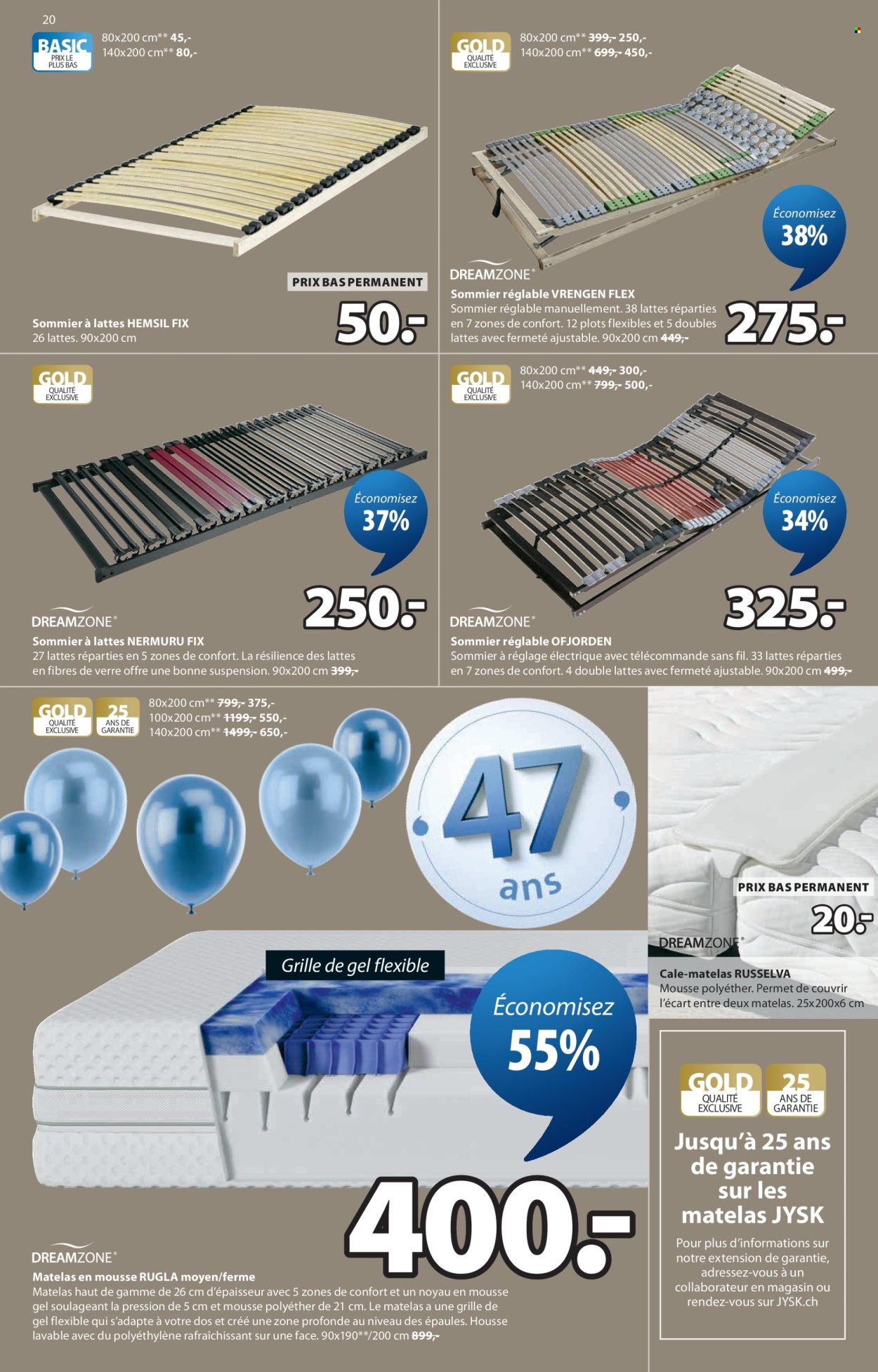 Volantino JYSK - 17.3.2026 - 30.3.2026. Pagina 20. Pagina 20