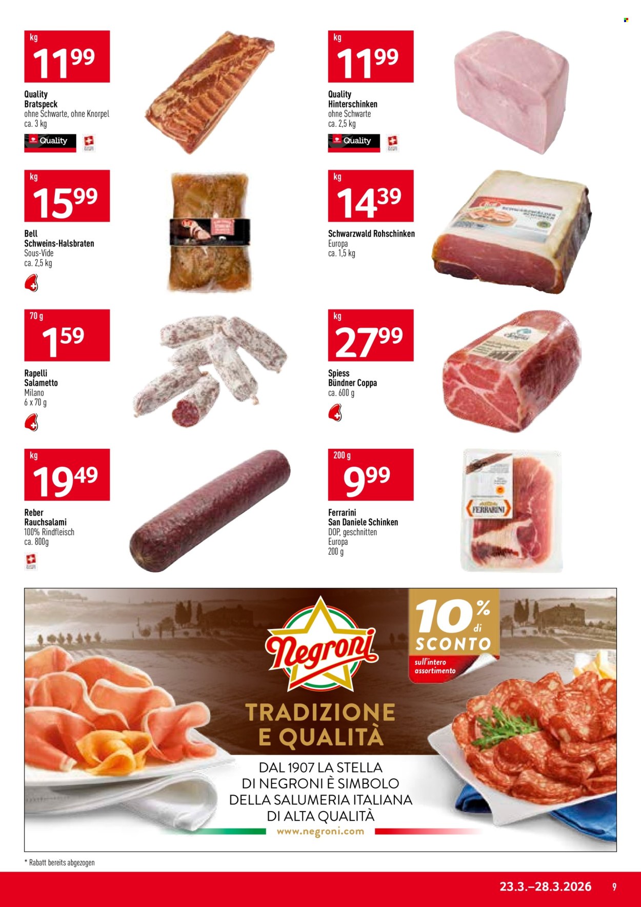 Volantino Prodega - 23.3.2026 - 28.3.2026. Pagina 9. Pagina 9