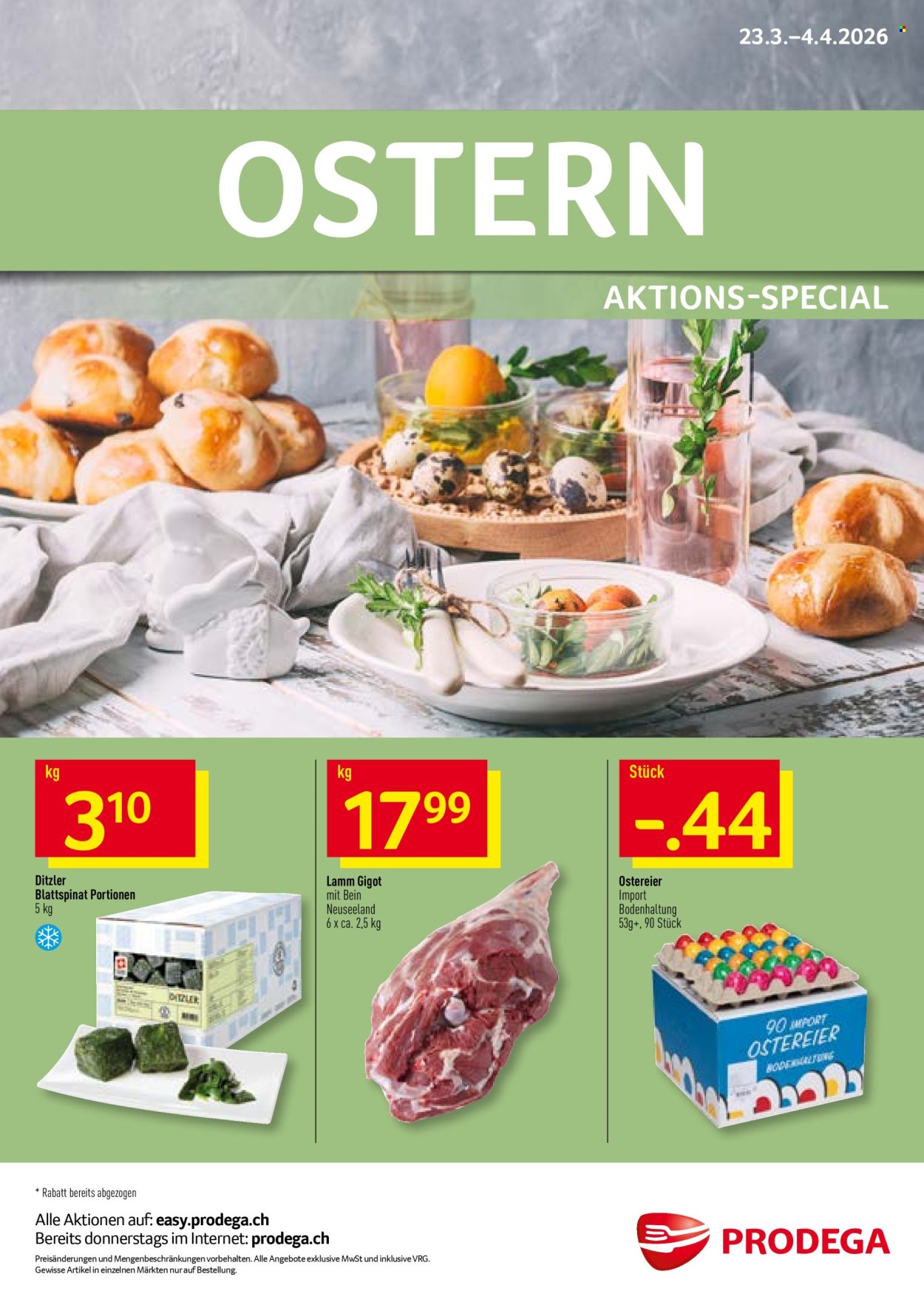 Volantino Prodega - 23.3.2026 - 4.4.2026. Pagina 1. Pagina 1