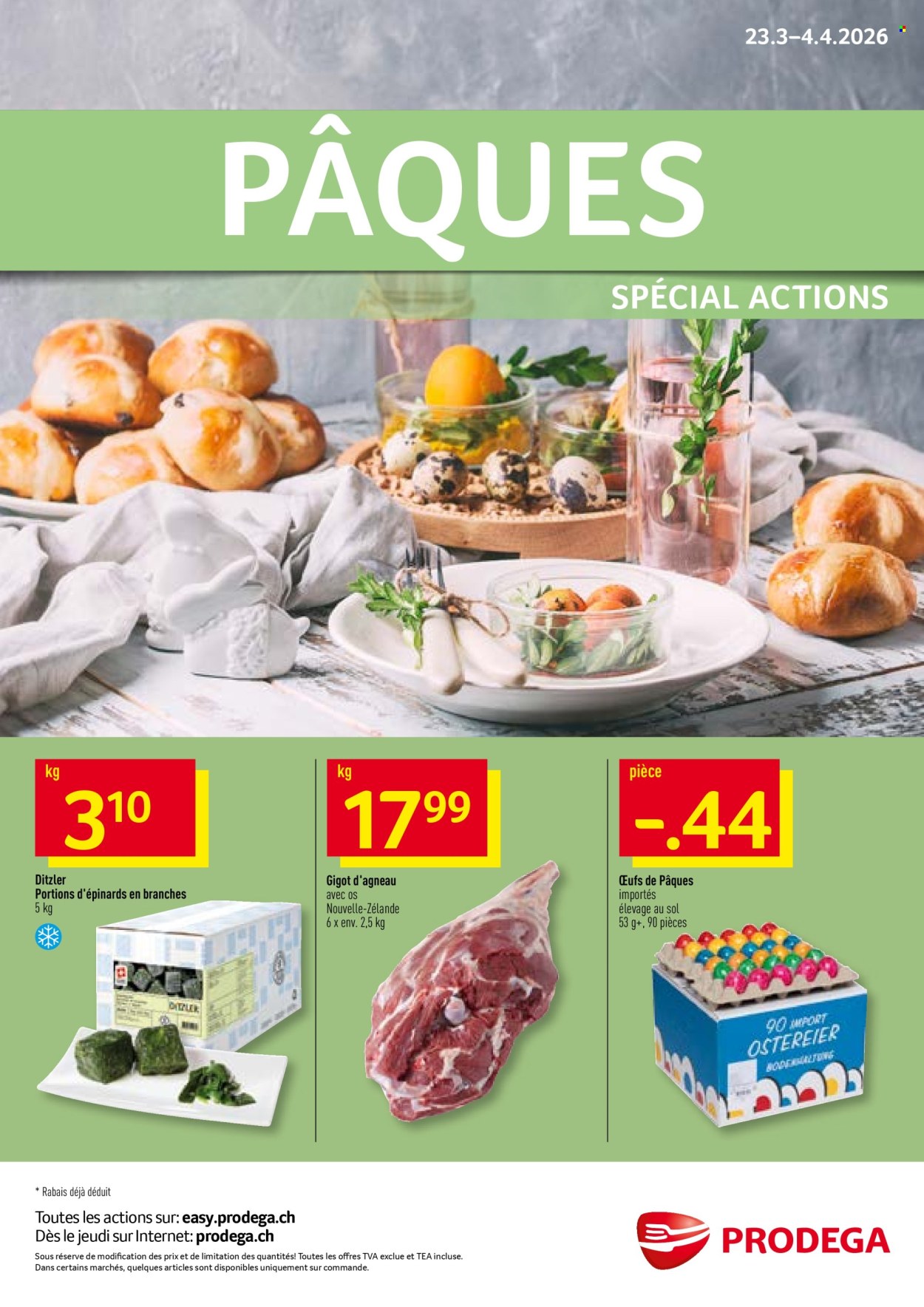 Volantino Prodega - 23.3.2026 - 4.4.2026. Pagina 1. Pagina 1