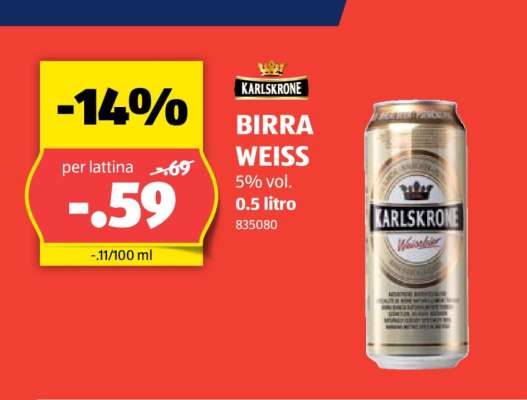 KARLSKRONE BIRRA WEISS