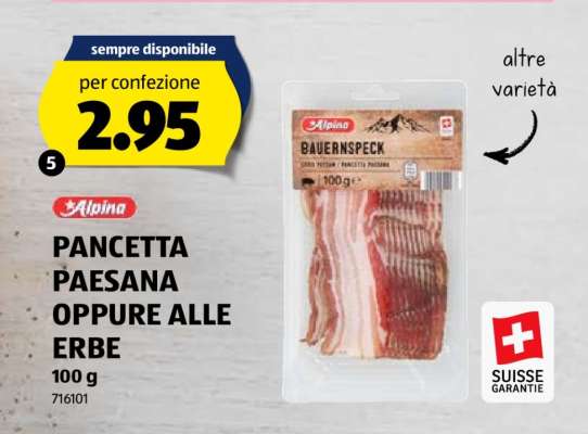 Alpina Pancetta Paesana oppure alle Erbe