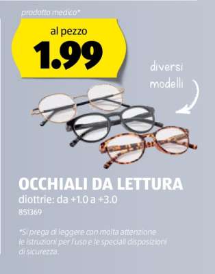 OCCHIALI DA LETTURA