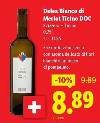 Delea Bianco di Merlot Ticino DOC