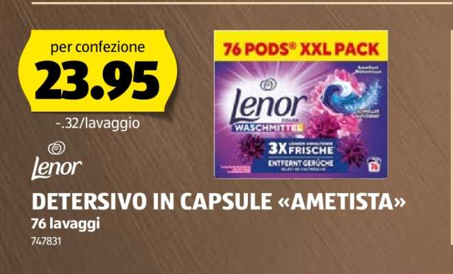 Lenor Detersivo in Capsule «Ametista»