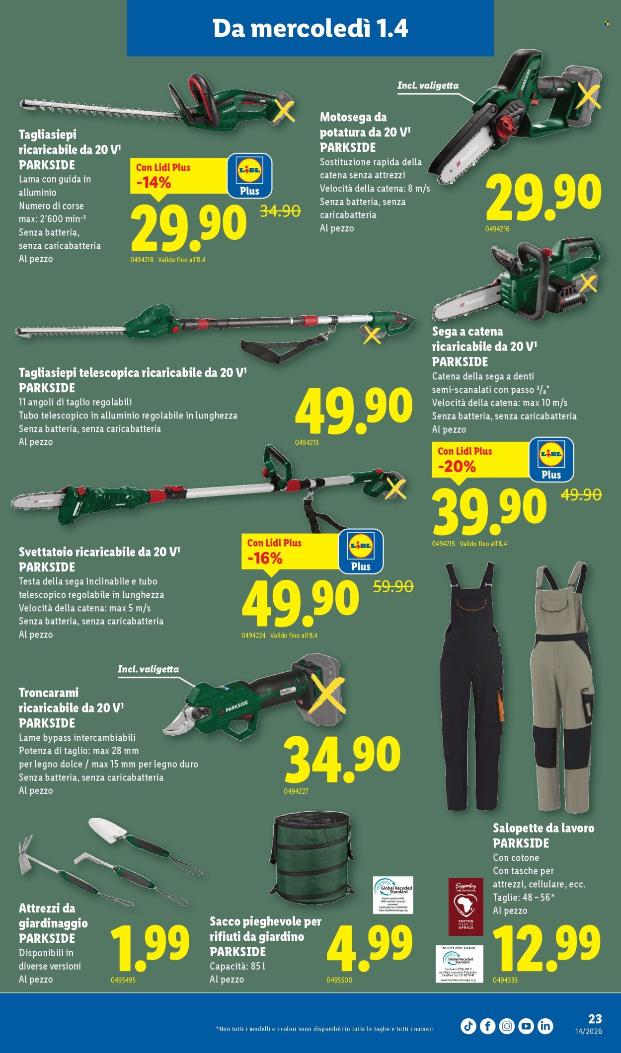 Volantino Lidl - 1.4.2026 - 8.4.2026. Pagina 25. Pagina 25