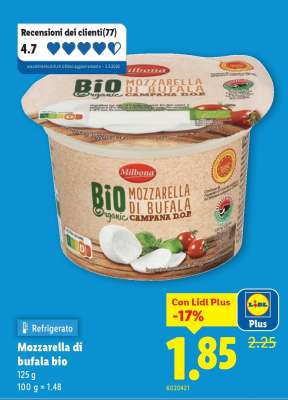 Mozzarella di bufala bio