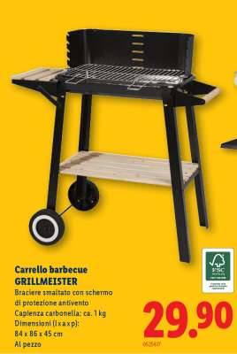 Carrello barbecue GRILLMEISTER