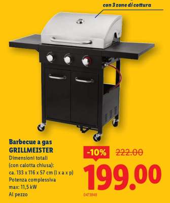 Barbecue a gas GRILLMEISTER