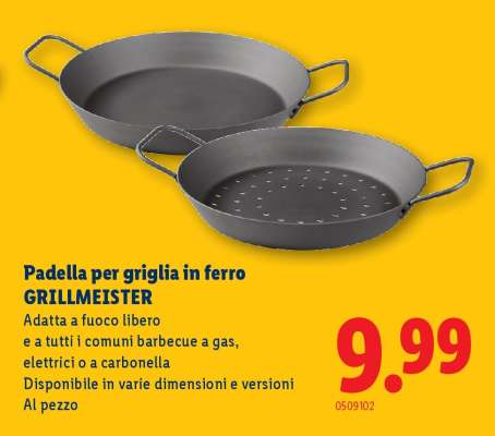 Padella per griglia in ferro GRILLMEISTER