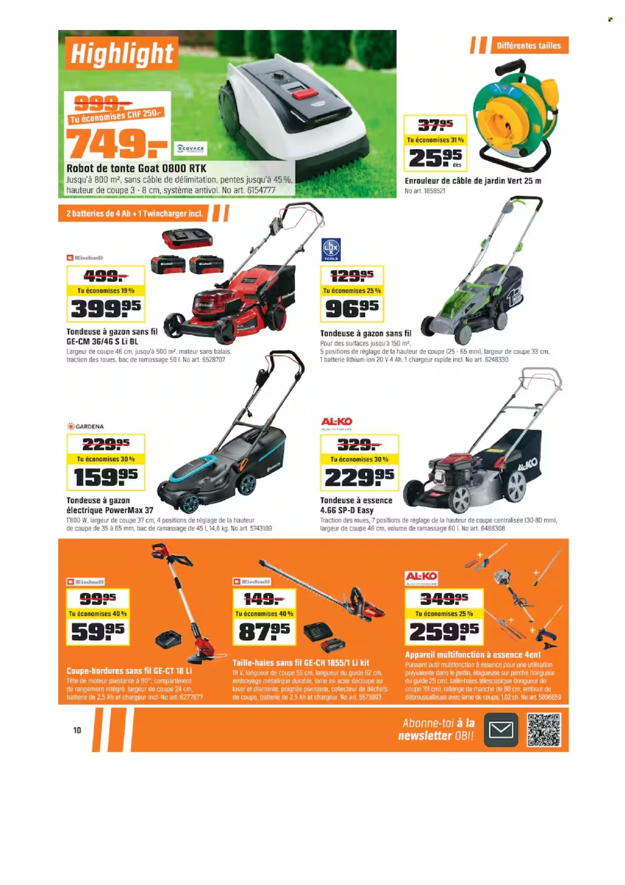 Volantino OBI - 1.4.2026 - 14.4.2026. Pagina 10. Pagina 10