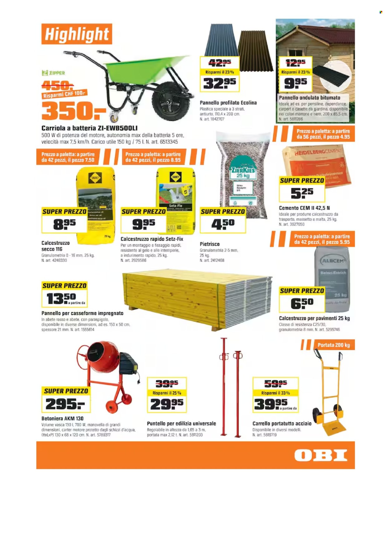 Volantino OBI - 1.4.2026 - 14.4.2026. Pagina 9. Pagina 9