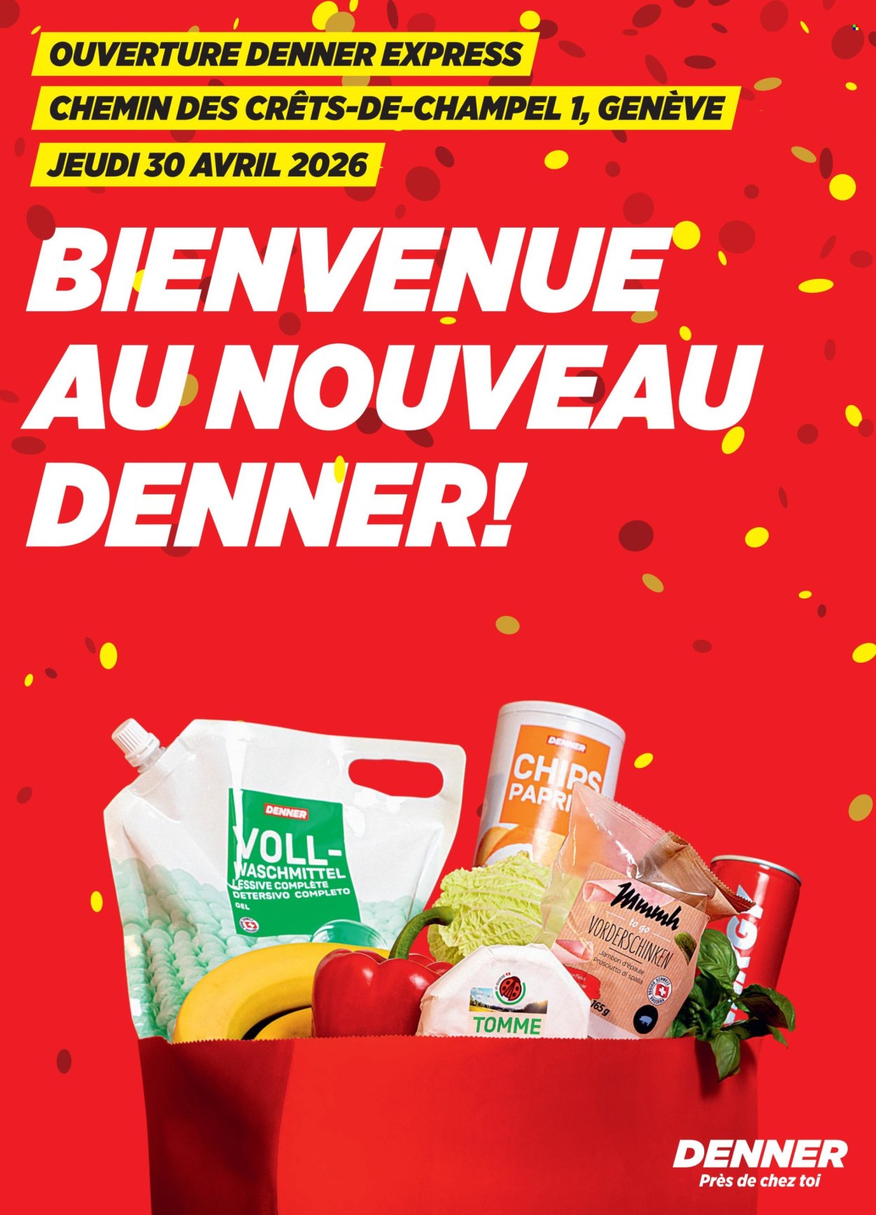 Volantino Denner - 2.4.2026 - 30.4.2026. Pagina 1. Pagina 1