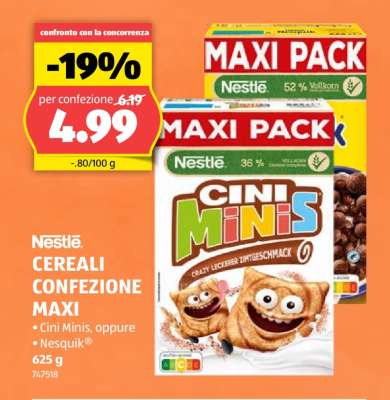 Nestlé Cereali Confezione Maxi