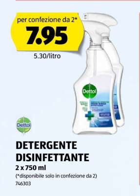 DETERGENTE DISINFETTANTE
