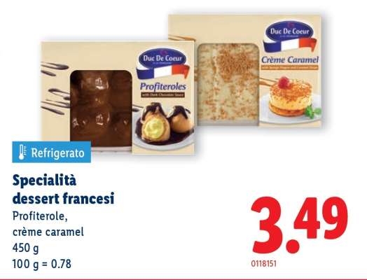 Specialità dessert francesi