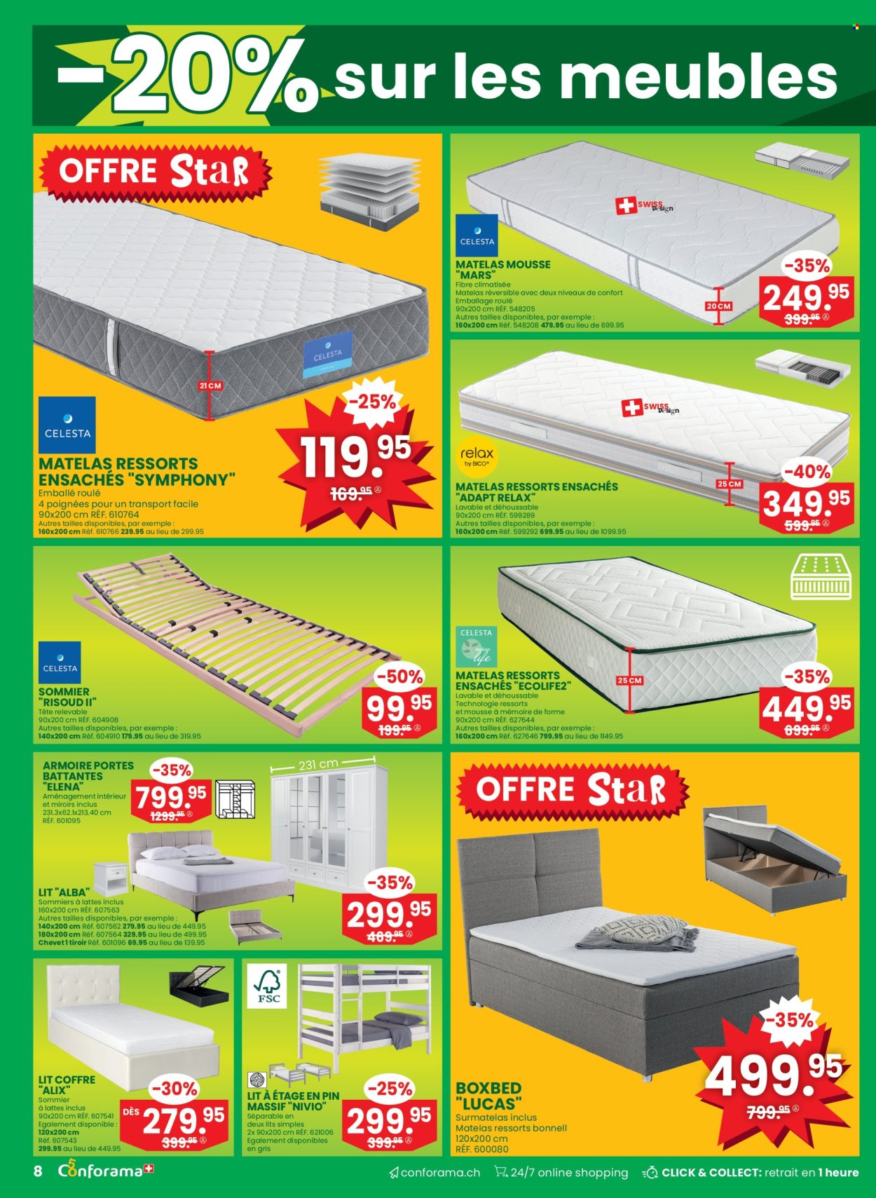 Volantino Conforama - 8.4.2026 - 21.4.2026. Pagina 8. Pagina 8