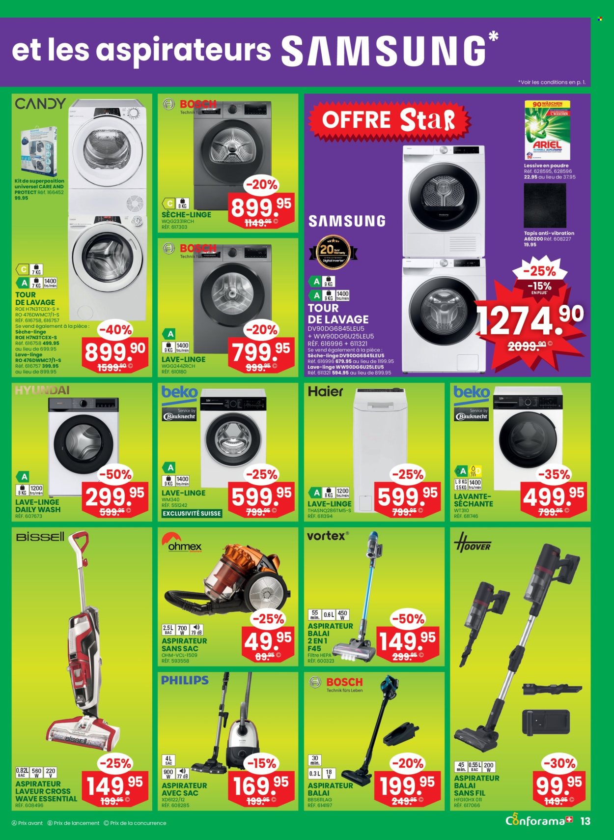 Volantino Conforama - 8.4.2026 - 21.4.2026. Pagina 13. Pagina 13