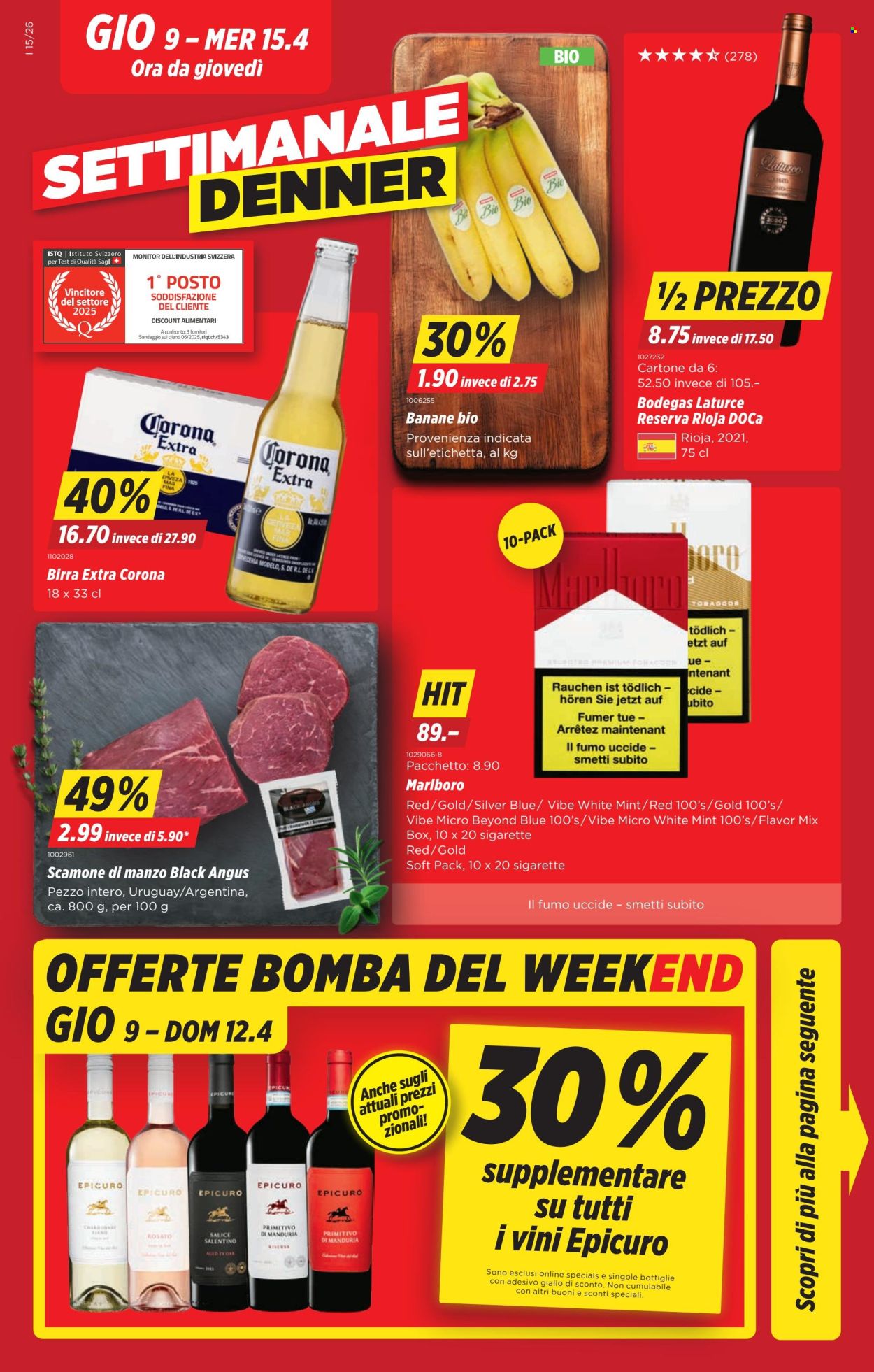 Volantino Denner - 9.4.2026 - 15.4.2026. Pagina 1. Pagina 1