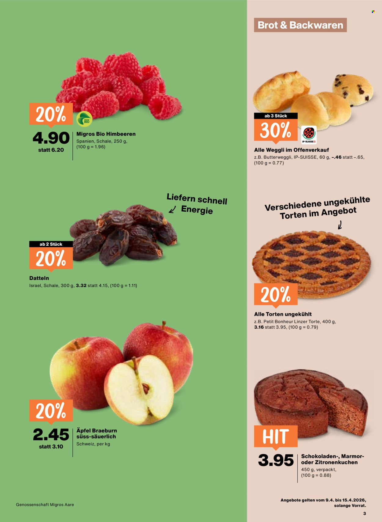 Volantino Migros - 9.4.2026 - 15.4.2026. Pagina 3. Pagina 3