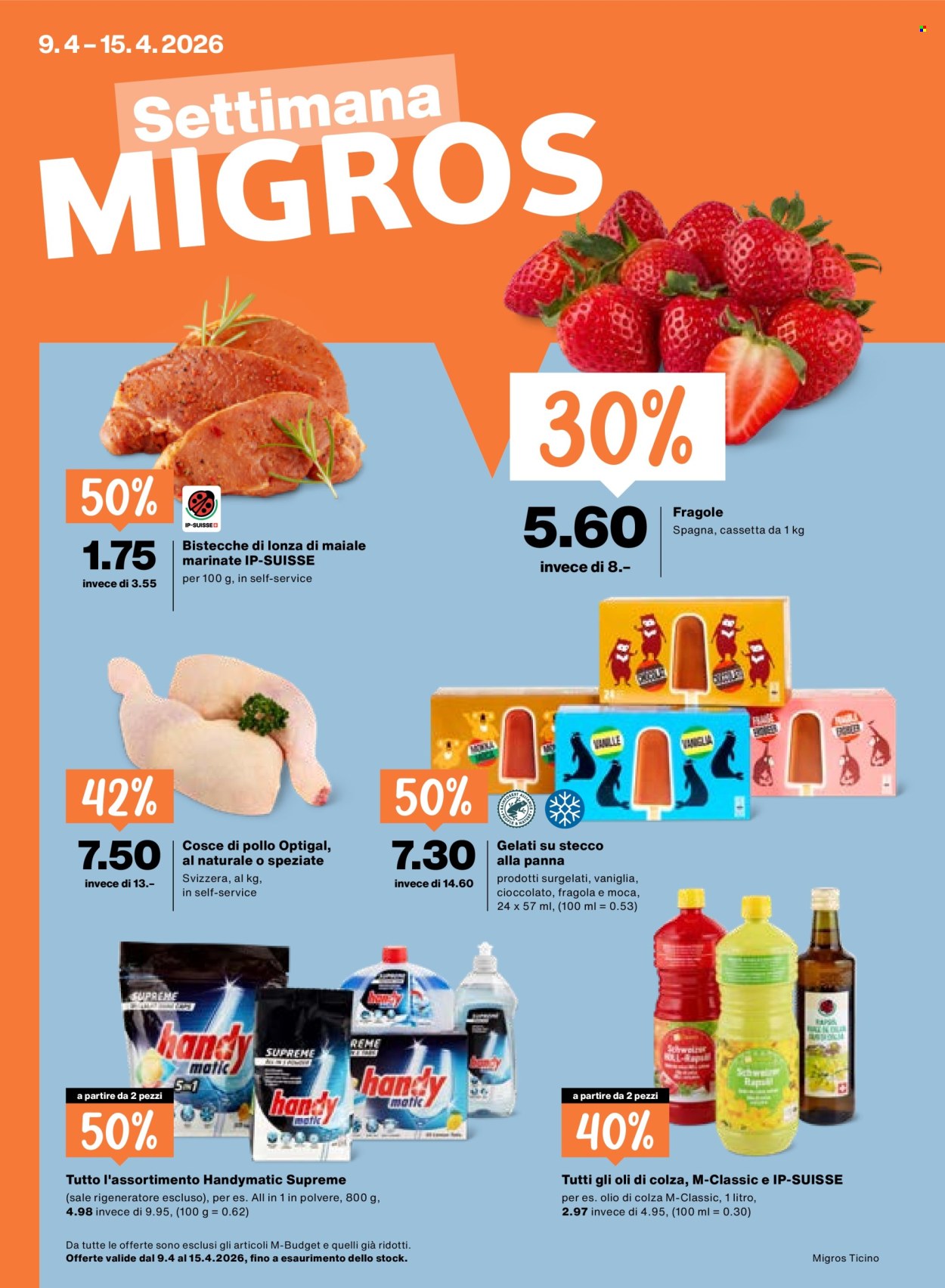 Volantino Migros - 9.4.2026 - 15.4.2026. Pagina 1. Pagina 1