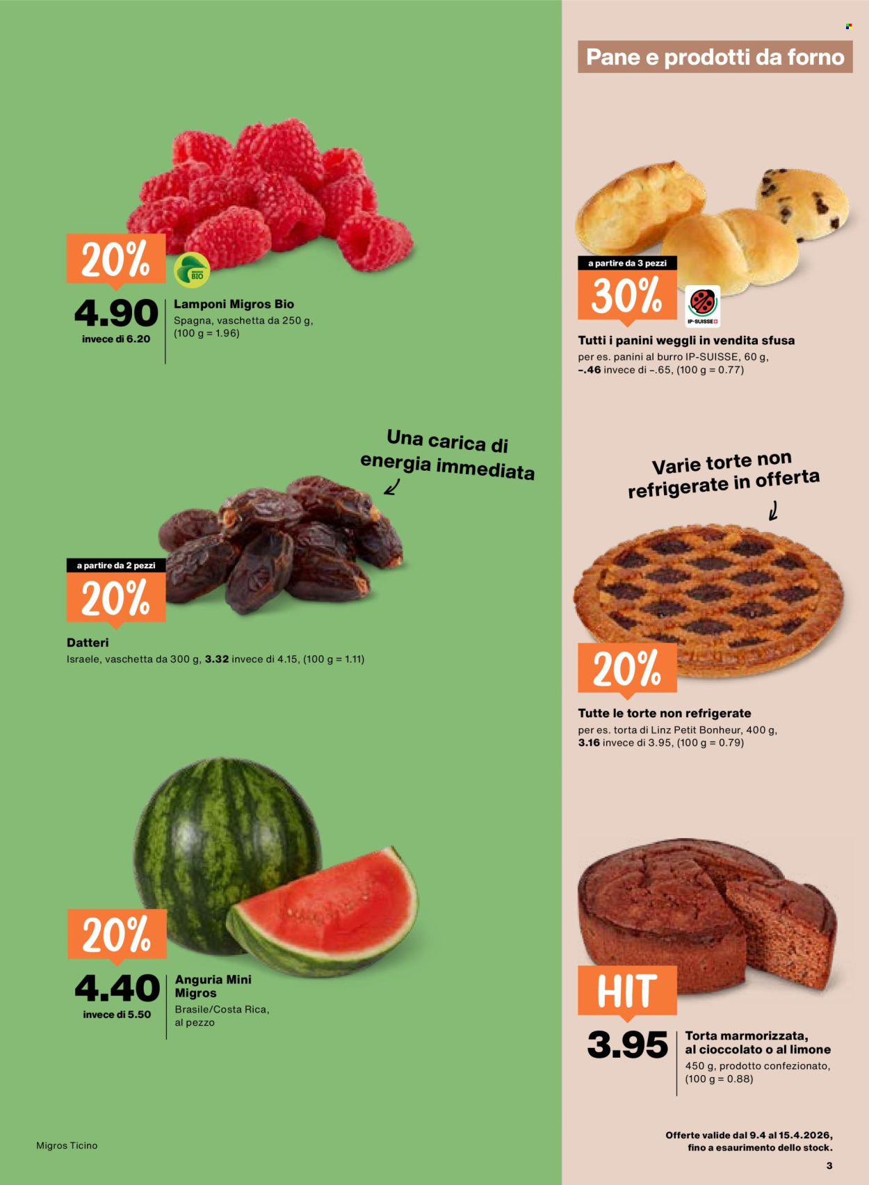 Volantino Migros - 9.4.2026 - 15.4.2026. Pagina 3. Pagina 3