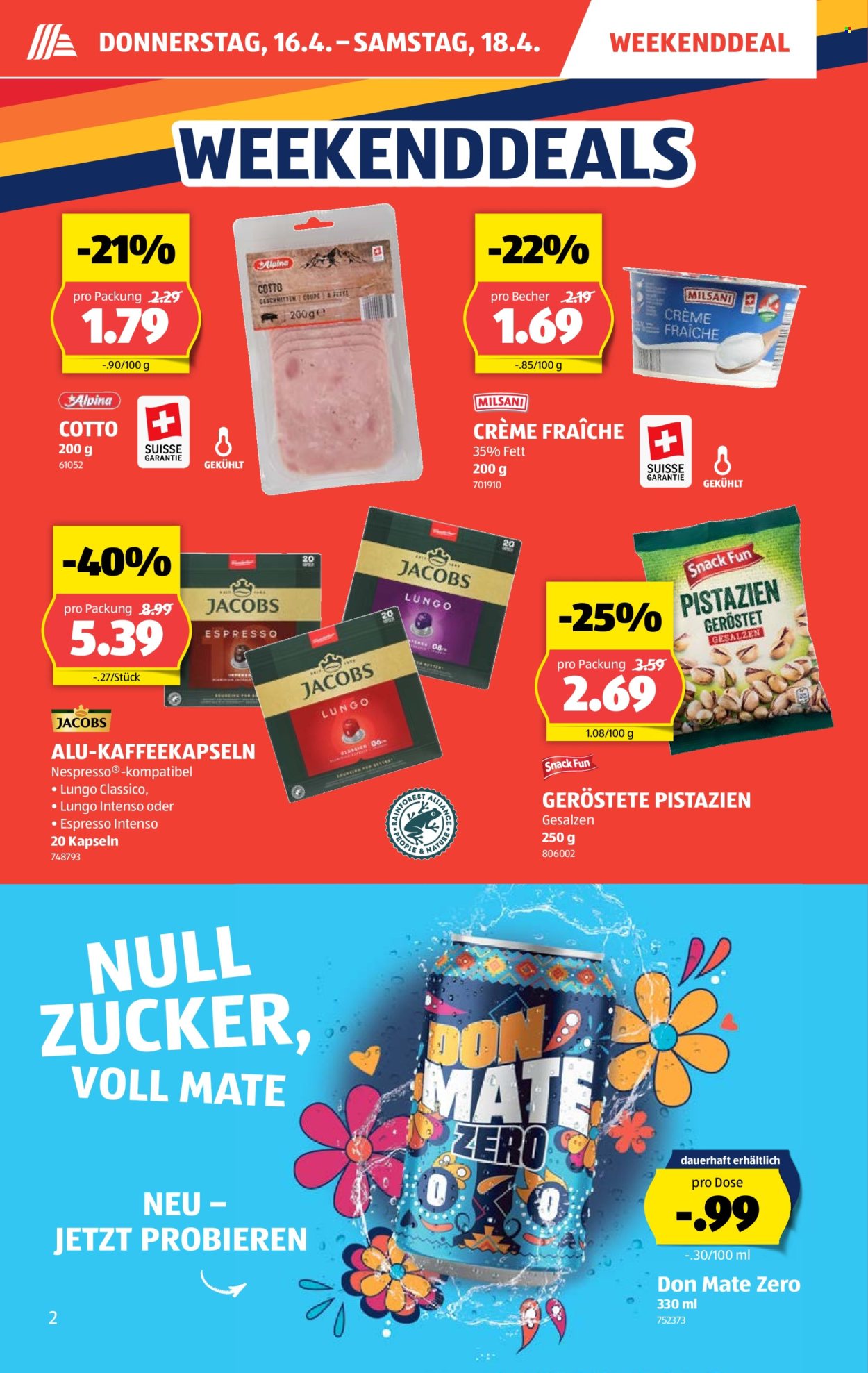 Volantino Aldi - 16.4.2026 - 22.4.2026. Pagina 2. Pagina 2