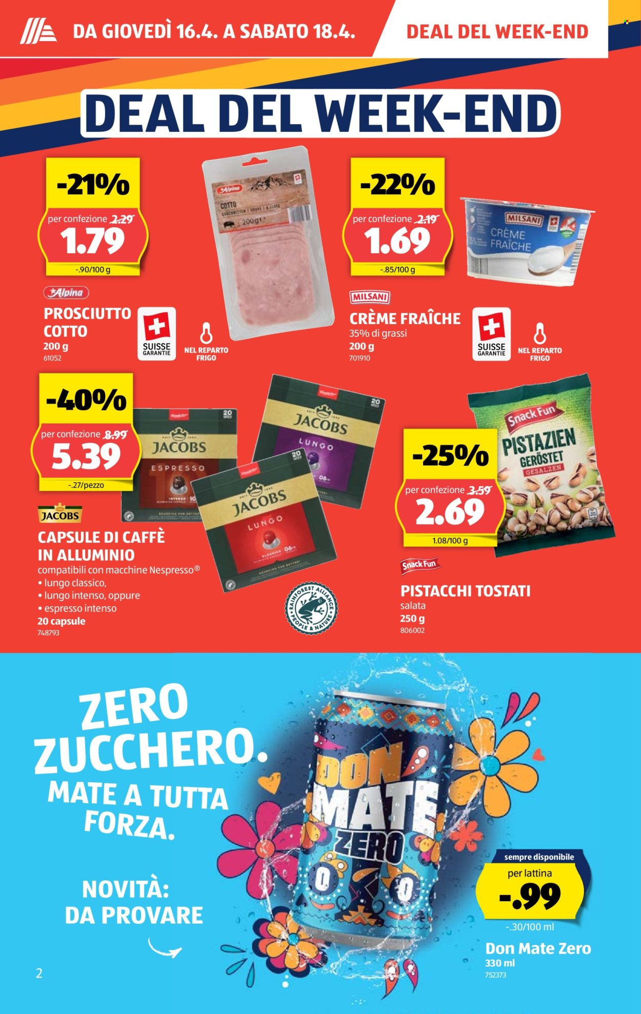 Volantino Aldi - 16.4.2026 - 22.4.2026. Pagina 2. Pagina 2