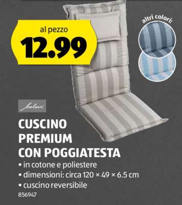 CUSCINO PREMIUM CON POGGIATESTA