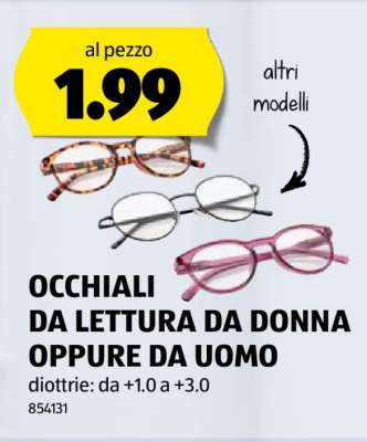 OCCHIALI DA LETTURA DA DONNA OPPURE DA UOMO
