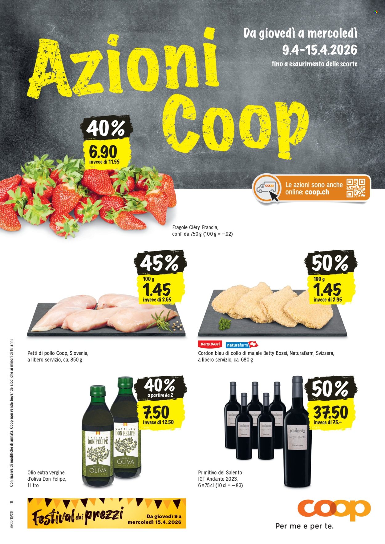 Volantino Coop - 9.4.2026 - 15.4.2026. Pagina 1. Pagina 1