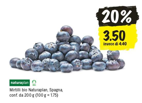 Mirtilli bio Naturaplan