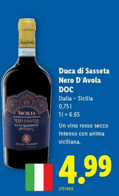 Duca di Sasseta Nero D'Avola DOC