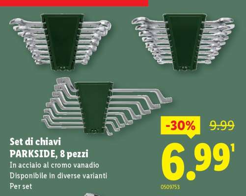 Set di chiavi PARKSIDE, 8 pezzi