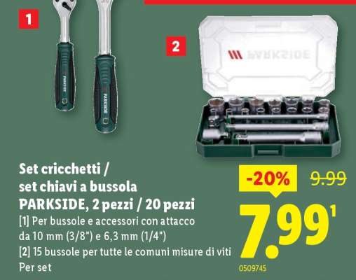 Set cricchetti / set chiavi a bussola