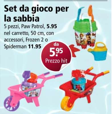 Set da gioco per la sabbia