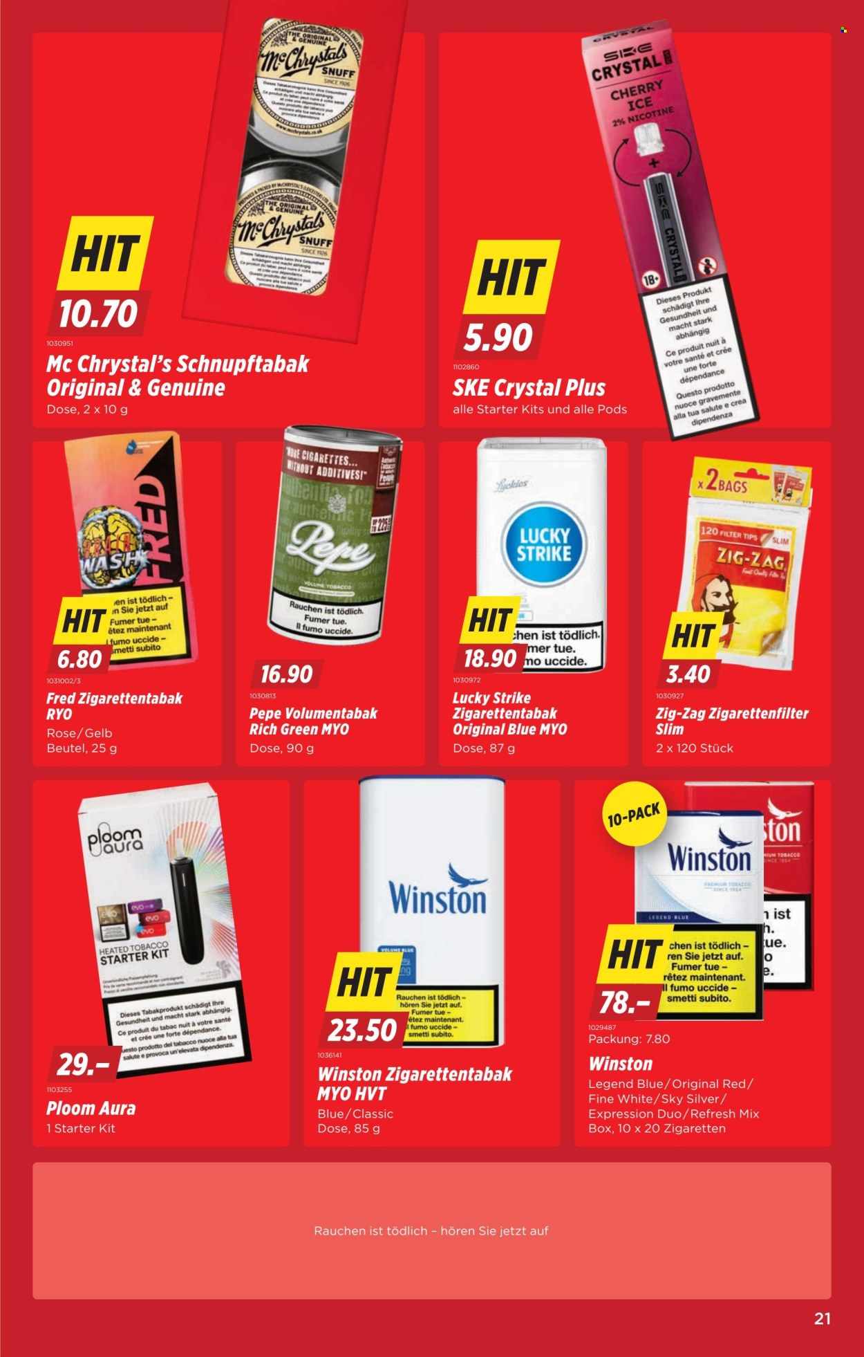 Volantino Denner - 16.4.2026 - 22.4.2026. Pagina 21. Pagina 21